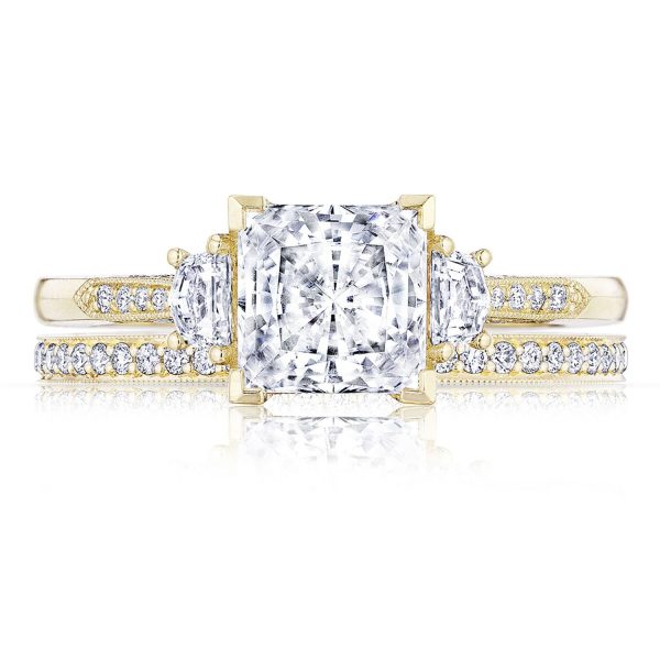 Princess 3-Stone Engagement Ring - Image 3