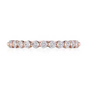 Round Diamond Wedding Band, 2mm