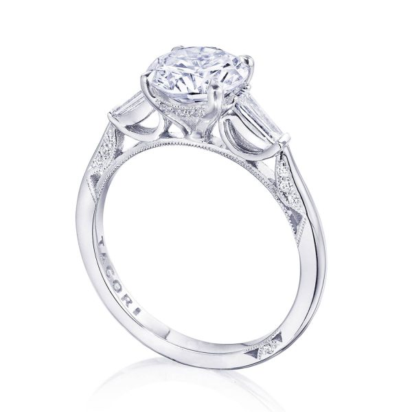 Round 3-Stone Engagement Ring - Image 3