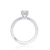 Oval Solitaire Engagement Ring - Image 2