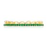Crescent Crown Ring with Emerald