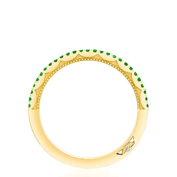 Crescent Crown Ring with Emerald - Image 2