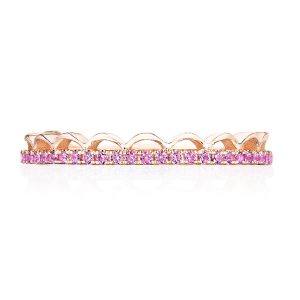 Crescent Crown Ring with Pink Sapphire
