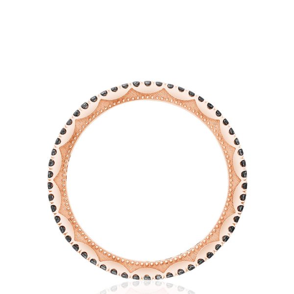 Crescent Crown Ring with Black Diamond - Image 2