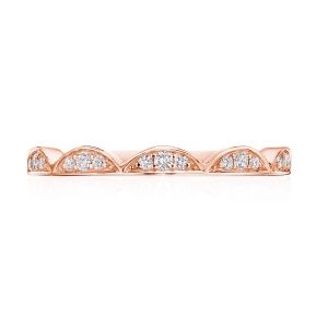Crescent Crown Ring with Diamond