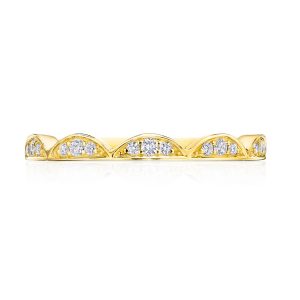 Crescent Crown Ring with Diamond