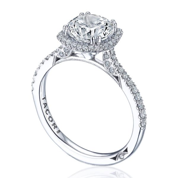Round with Cushion Bloom Engagement Ring - Image 3