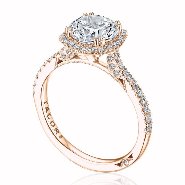 Round with Cushion Bloom Engagement Ring - Image 3