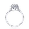 Princess with Cushion Bloom Engagement Ring - Image 2