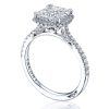 Princess with Cushion Bloom Engagement Ring - Image 3