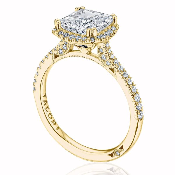 Princess with Cushion Bloom Engagement Ring - Image 3