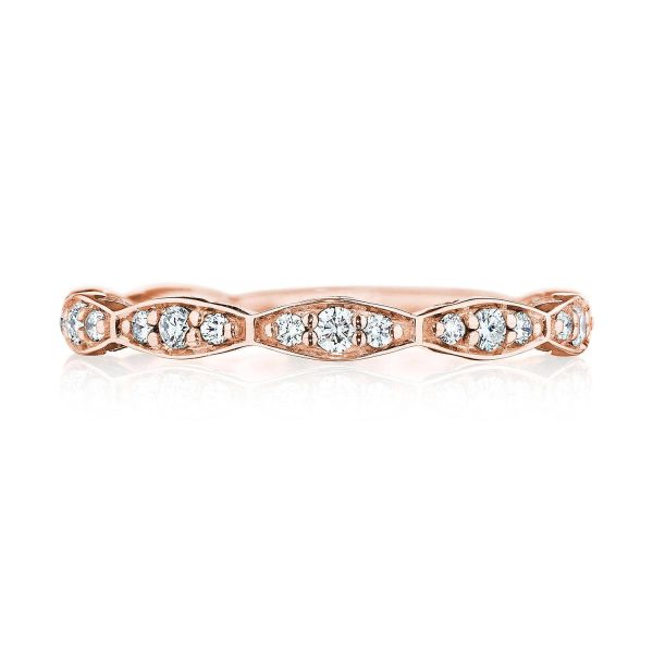 Marquise Design Wedding Band with Diamond