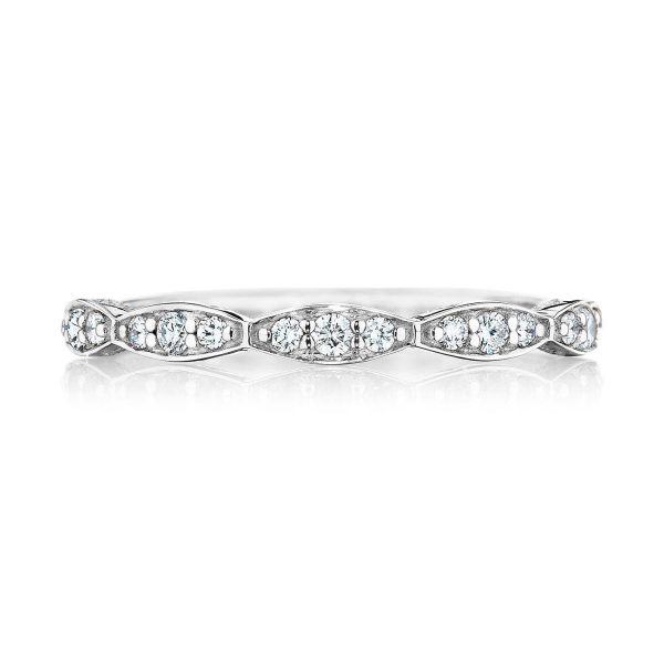 Marquise Design Wedding Band with Diamond