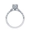 Oval Solitaire Engagement Ring - Image 2