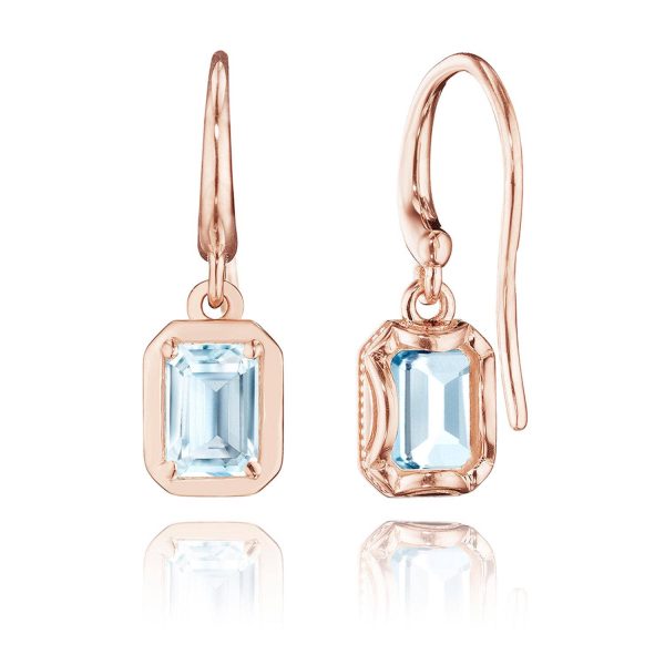 Sky Blue Topaz French Wire Earring - 1.4ct - Image 2
