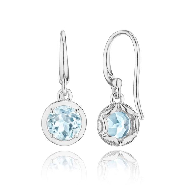Sky Blue Topaz French Wire Earring - 1.4ct - Image 2