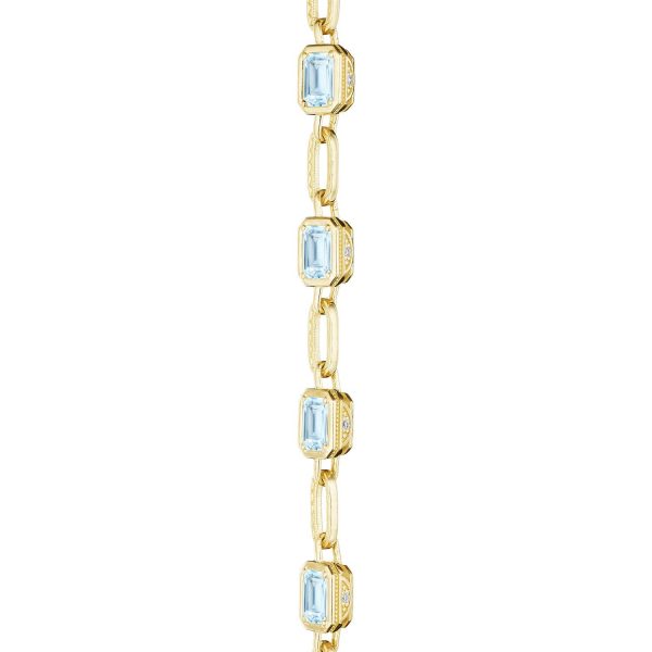 Sky Blue Topaz Link Necklace - Image 3
