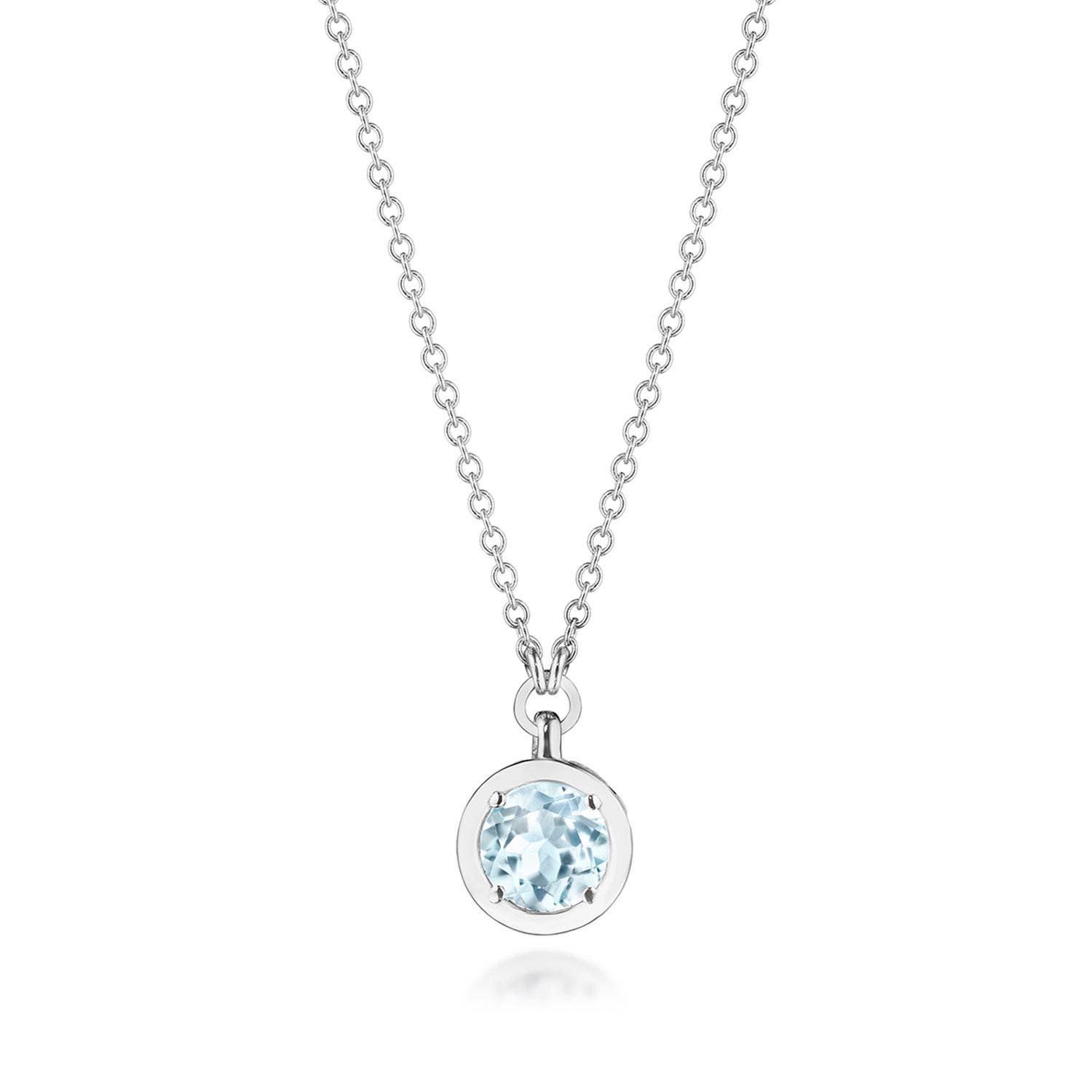Sky blue topaz necklace deals