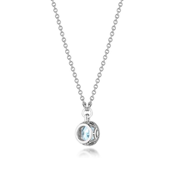 Sky Blue Topaz Necklace - 0.7ct - Image 2