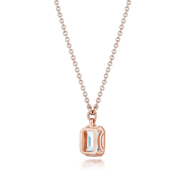 Sky Blue Topaz Necklace - 0.7ct - Image 2