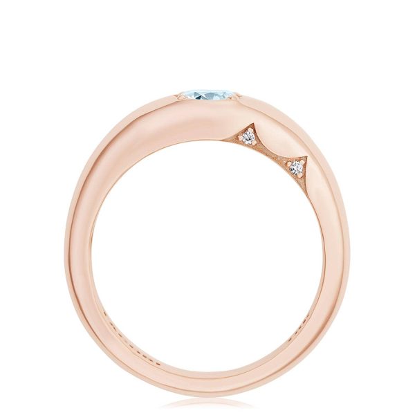 Domed Sky Blue Topaz Ring - 0.7ct - Image 2