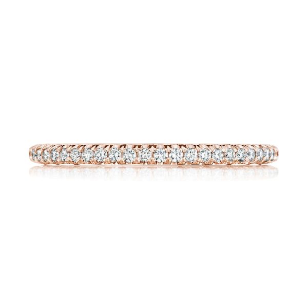 French Pavé Diamond Wedding Band - 1.5mm