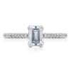 Emerald Solitaire Engagement Ring