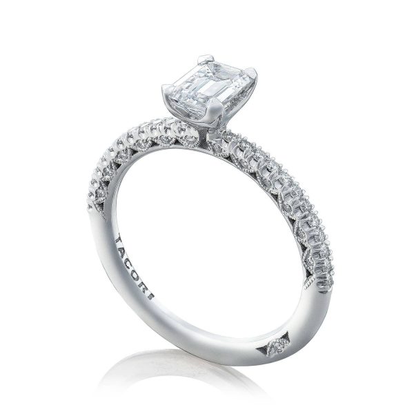 Emerald Solitaire Engagement Ring - Image 3