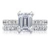 Emerald Solitaire Engagement Ring - Image 3