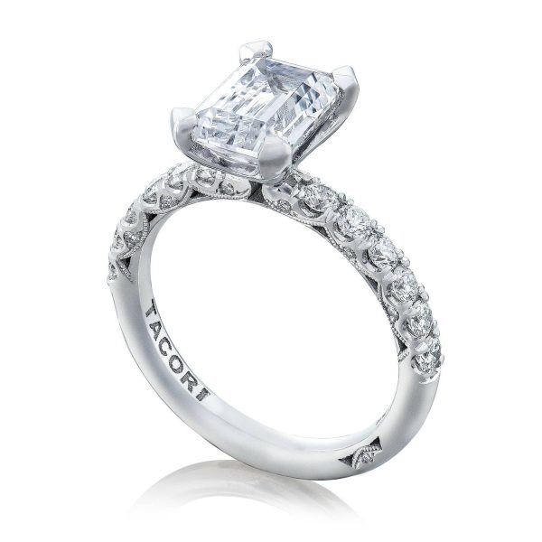 Emerald Solitaire Engagement Ring - Image 4