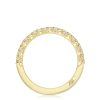 French Pavé Diamond Wedding Band - 2mm - Image 2
