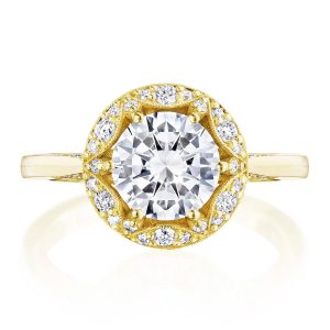Round Bloom Engagement Ring