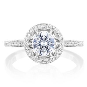 Round Bloom Engagement Ring