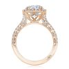 Round with Cushion Bloom Engagement Ring - Image 2