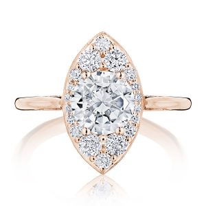 Round Bloom Engagement Ring