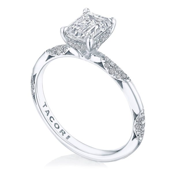 Emerald Solitaire Engagement Ring - Image 3