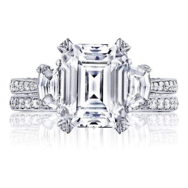 Emerald 3-Stone Engagement Ring - Image 3