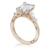 Emerald 3-Stone Engagement Ring - Image 4