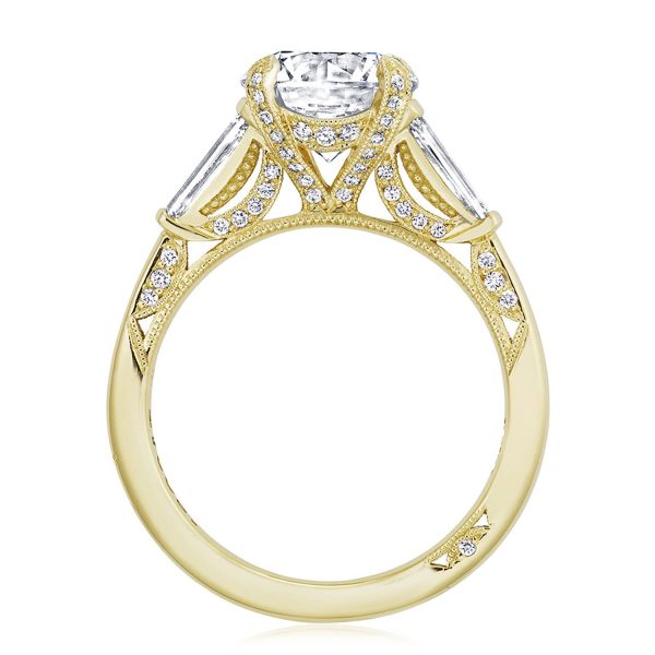 Round 3-Stone Engagement Ring - Image 2
