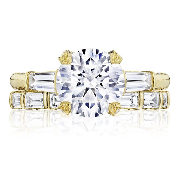 Round 3-Stone Engagement Ring - Image 3