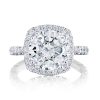 Cushion Bloom Engagement Ring