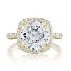 Cushion Bloom Engagement Ring