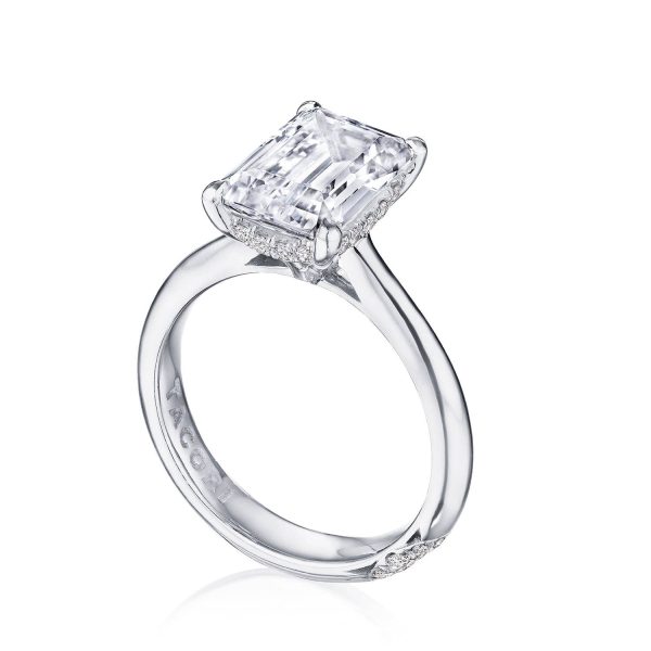 Emerald Solitaire Engagement Ring - Image 3