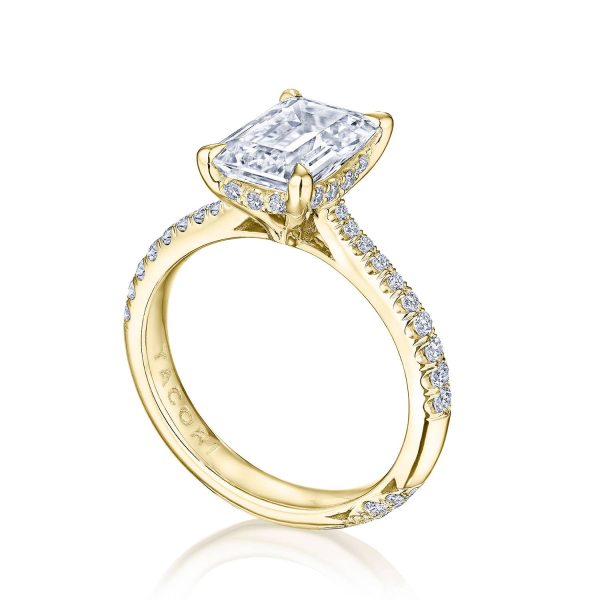Emerald Solitaire Engagement Ring - Image 3