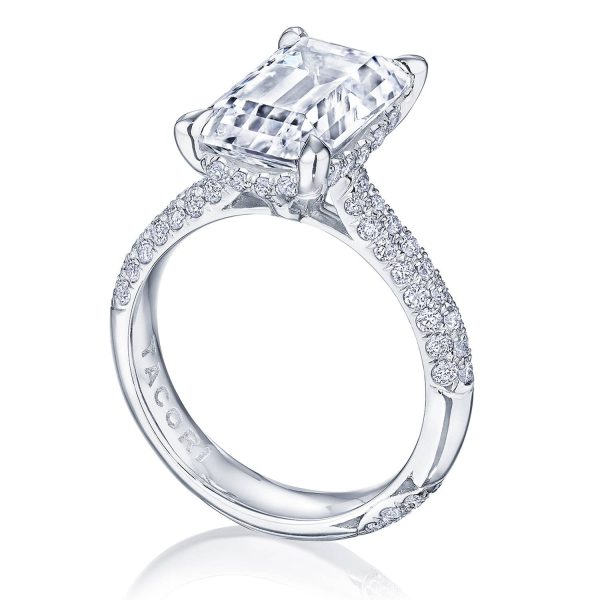 Emerald Solitaire Engagement Ring - Image 3