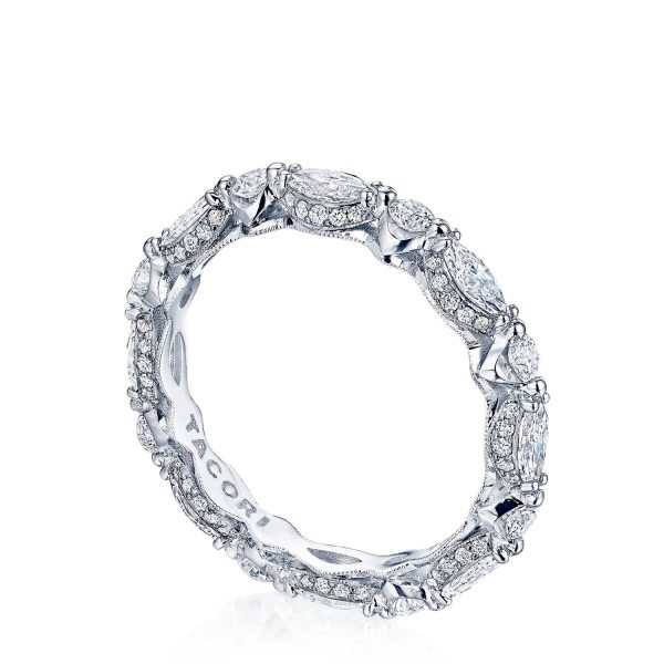Marquise and Round Diamond Eternity Band - Image 3