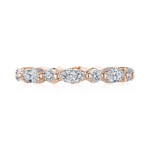 Marquise and Round Diamond Eternity Band