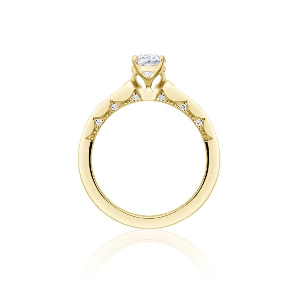 Oval Solitaire Engagement Ring - Image 2