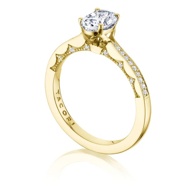 Oval Solitaire Engagement Ring - Image 3