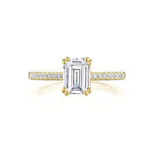 Emerald Solitaire Engagement Ring
